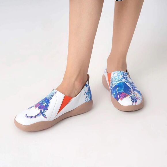 UIN Women's Walking Shoes Microfiber Casual Loafers (colored Elephant)133 No Box - Picture 7 of 11